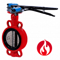 Затвор дисковый межфланцевый Ridval RVB 01 DN080 корп чугун, диск чугун,с УКП о/з.IP64 КРАСНЫЙ